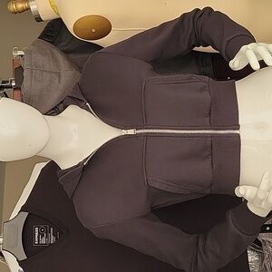 H&M Cropped Hooded Sweatshirt